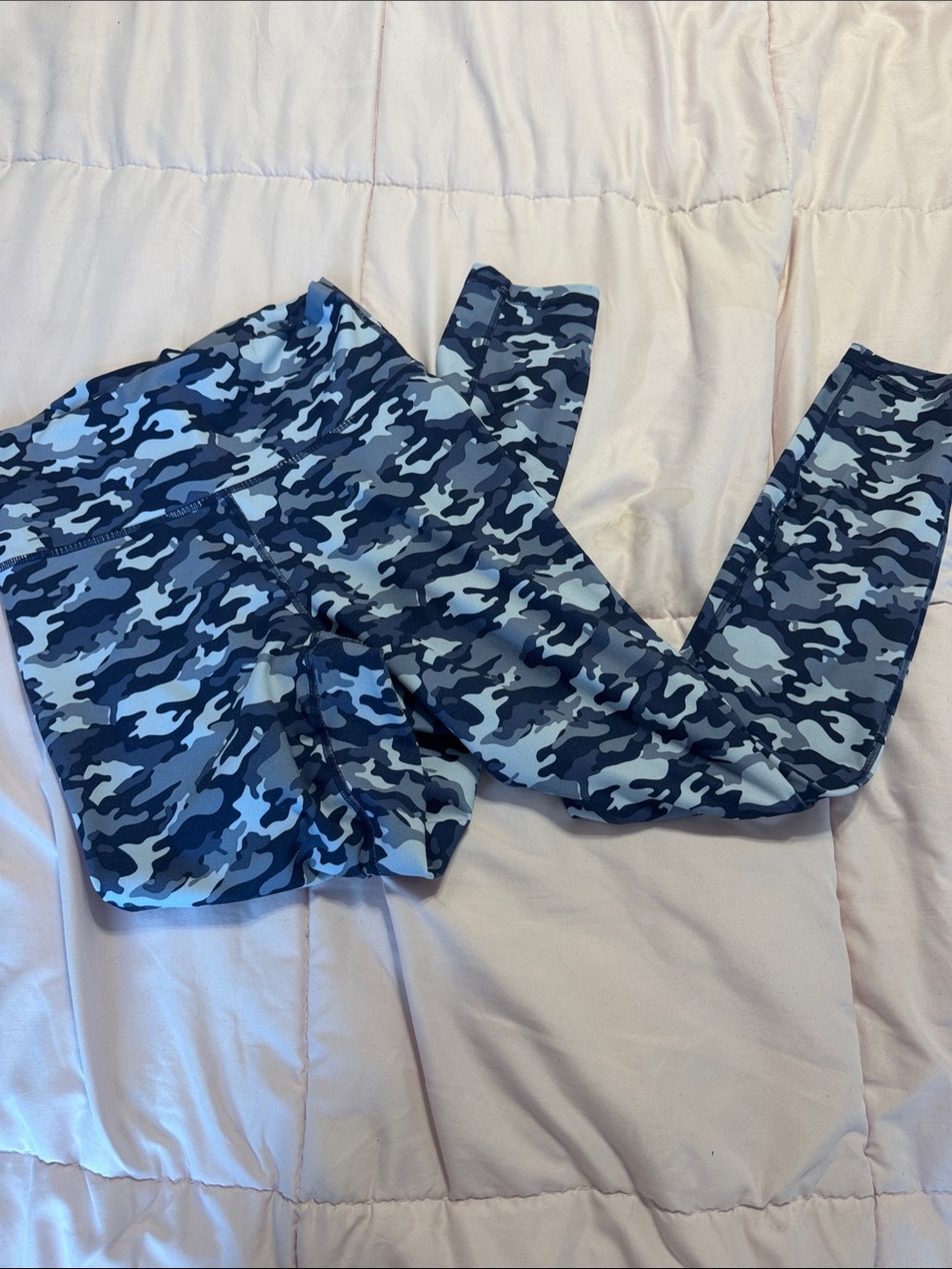 Fabletics Blue Camo Leggings